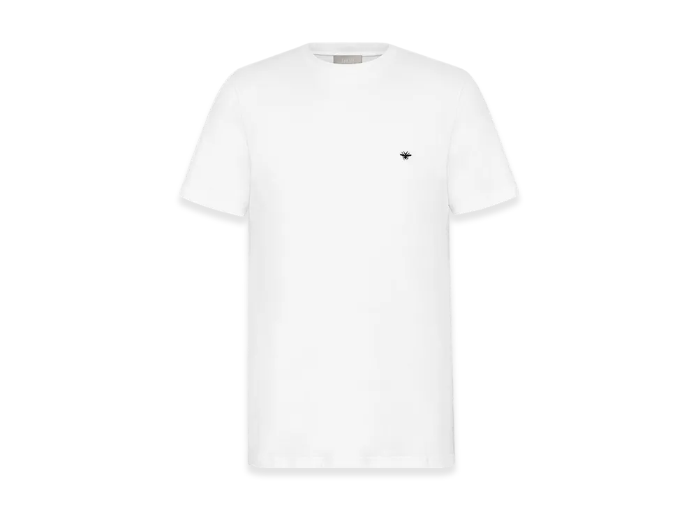 Dior T-Shirt with Bee Embroidery Jersey "White"