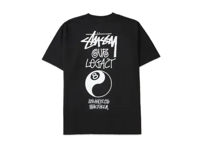Stussy x Our Legacy Work Shop 8 Ball Yin Yang Pigment Dyed Tee "Black"