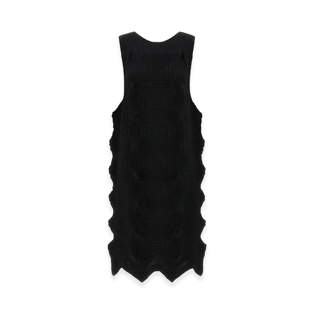 ISSEY MIYAKE Womens Linkage Dress "Black"