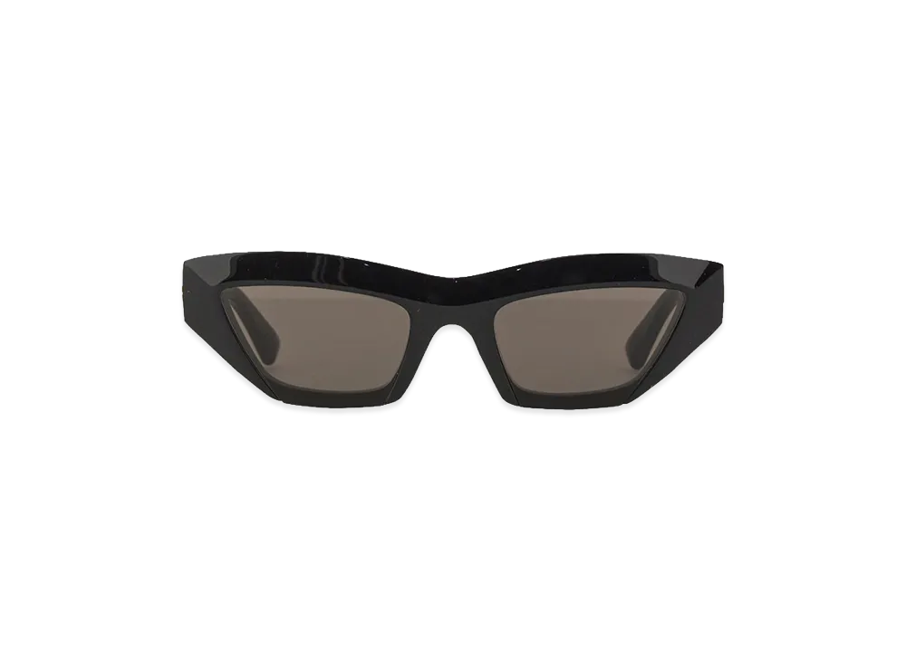 Bottega Veneta Sculptured Cat Eye Sunglasses "Black"