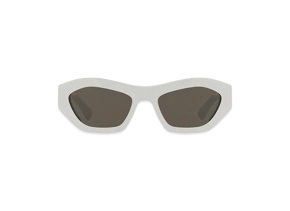 Bottega Veneta Women's Acetate Angle Sunglasses "White"