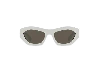 Bottega Veneta Women's Acetate Angle Sunglasses "White"