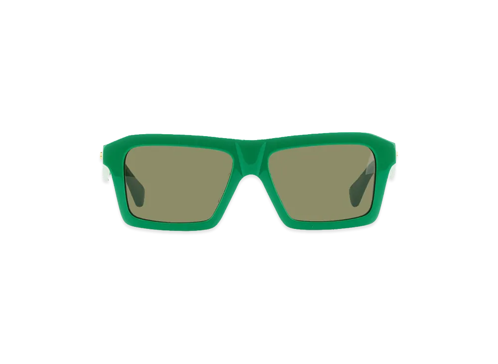 Bottega Veneta Classic Square Sunglasses "Green"