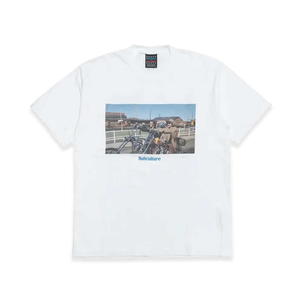 SubCulture x Easy Rider Type-Cbody T-Shirt Captain America&Billy "White"