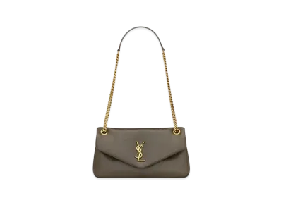 Saint Laurent Calypso in Plunged Lambskin "Light Musk"