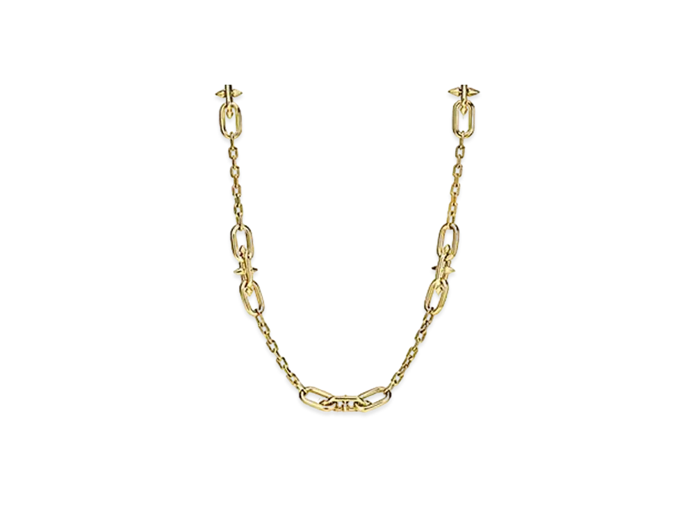 Tiffany & Co. Titan by Pharrell Williams Medium Link Station Necklace "Yellow Gold/Diamond"