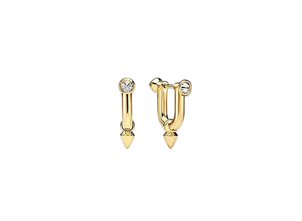 Tiffany & Co.Titan by Pharrell Williams Titan Medium Earrings "Yellow Gold/Diamond"