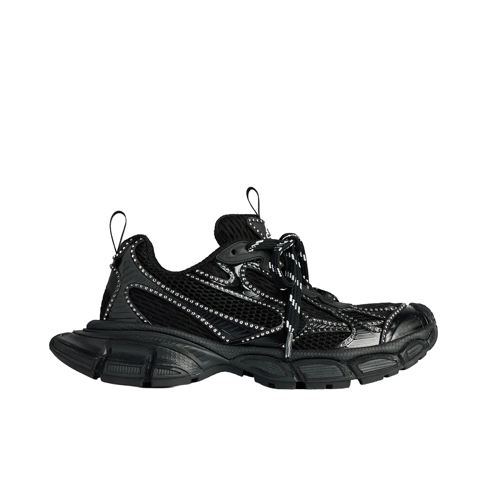 BALENCIAGA Women's 3XL Rivets Sneaker "Black"