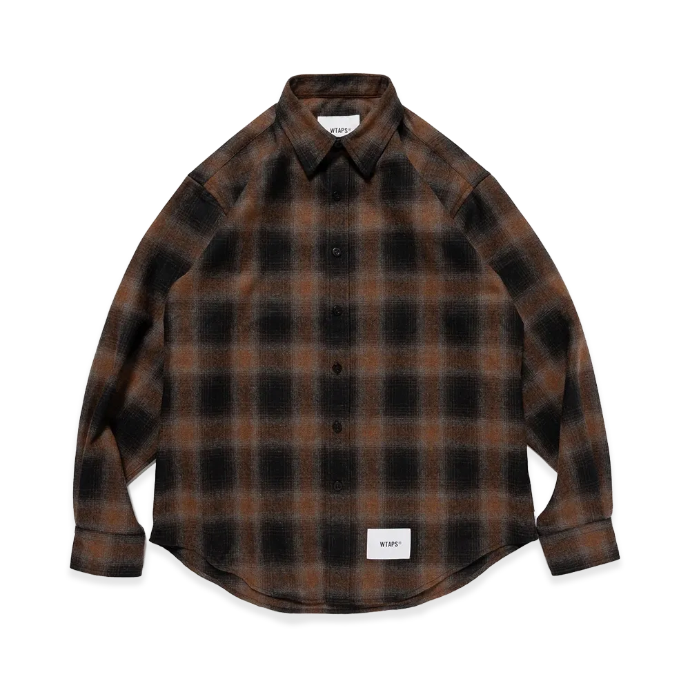 WTAPS Txt 03 / LS / Wopl. Ombr. Textile "Brown"