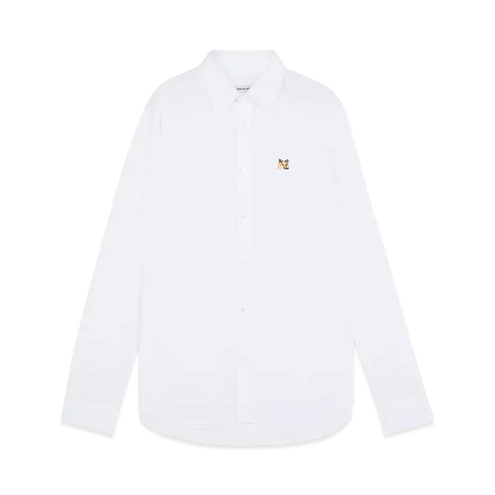 Maison Kitsune Mini Fox Head Classic BD Shirt "White"