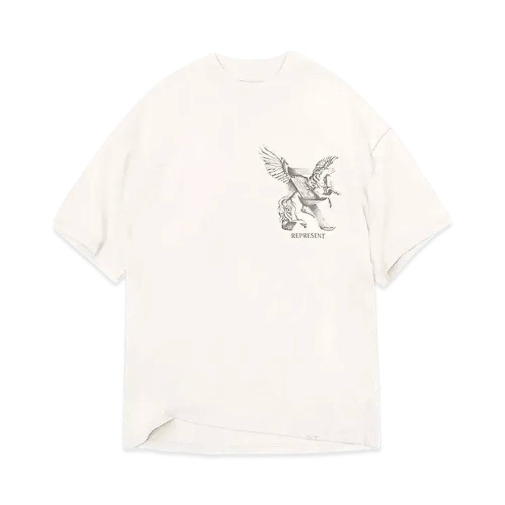 REPRESENT Elegance In Motion T-Shirt "Flat White"