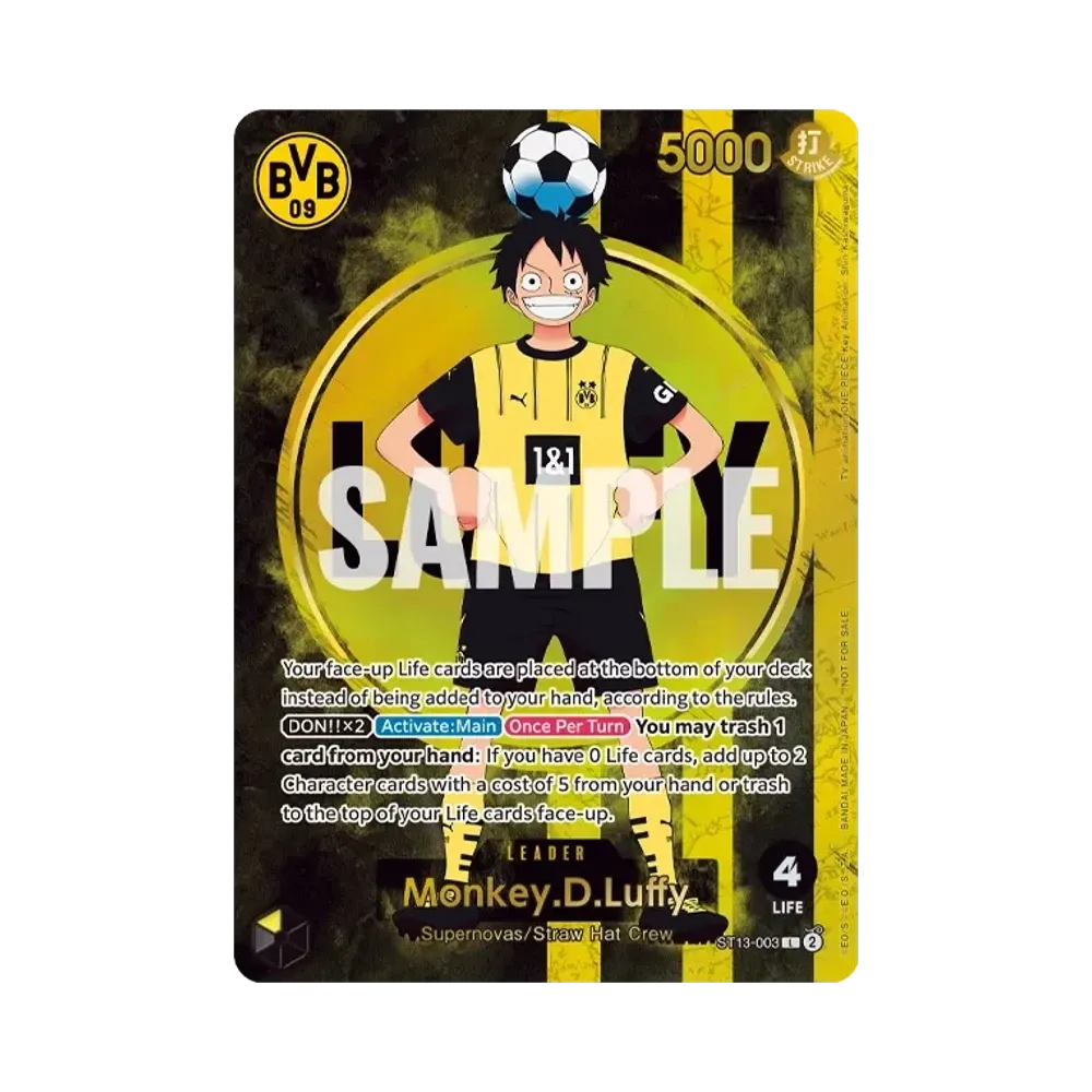 モンキー・D・ルフィ L [ST13-003]【英語版】(プロモーションカード「ボルシアドルトムント × ONE PIECE マッチデー 2025」)