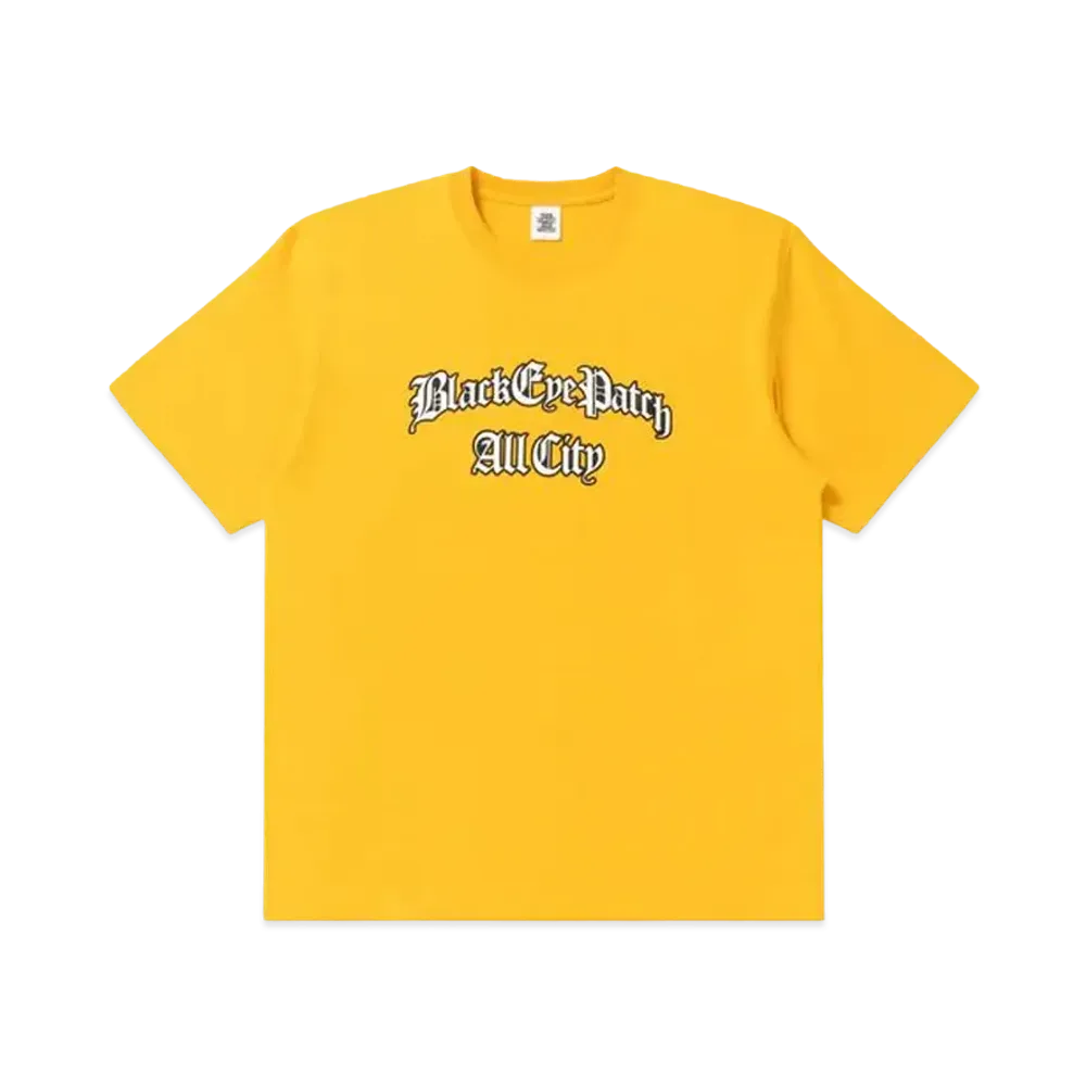 BlackEyePatch Blackletter Tee "Yellow"