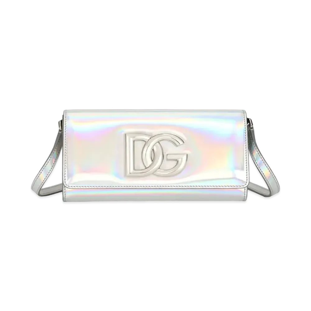 Dolce&Gabbana 3.5 Clutch Strobo Calfskin "Silver"