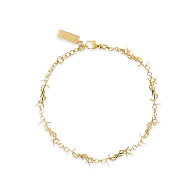 Saint Laurent Women's Mini Cassandre Bracelet "Gold"