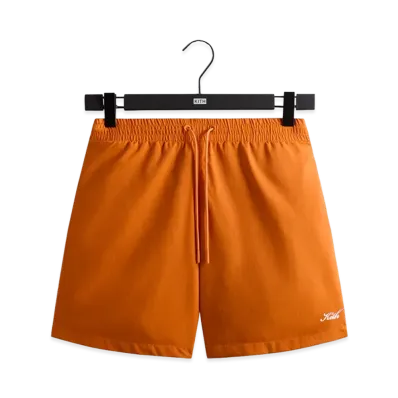 Kith Garment Washed Nylon Active Swim Short "Clementine"