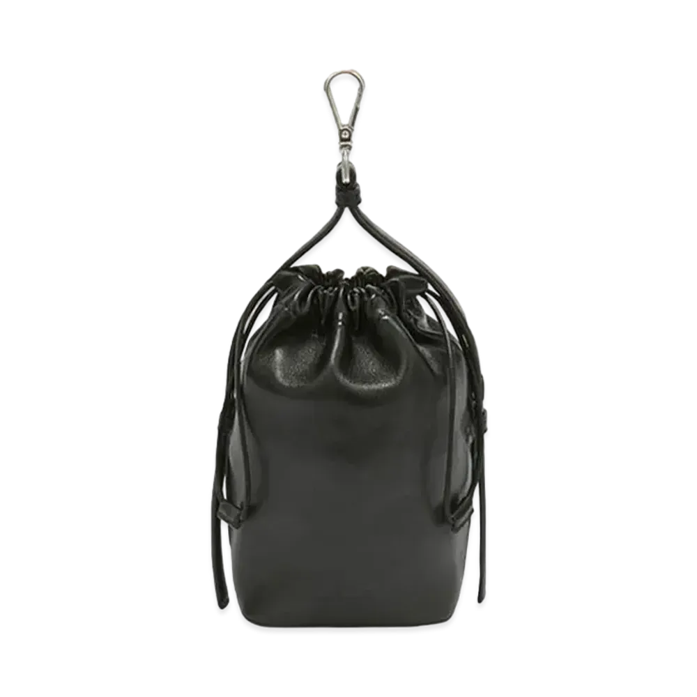 Jil Sander Drawstring Hook Pouch "Black"
