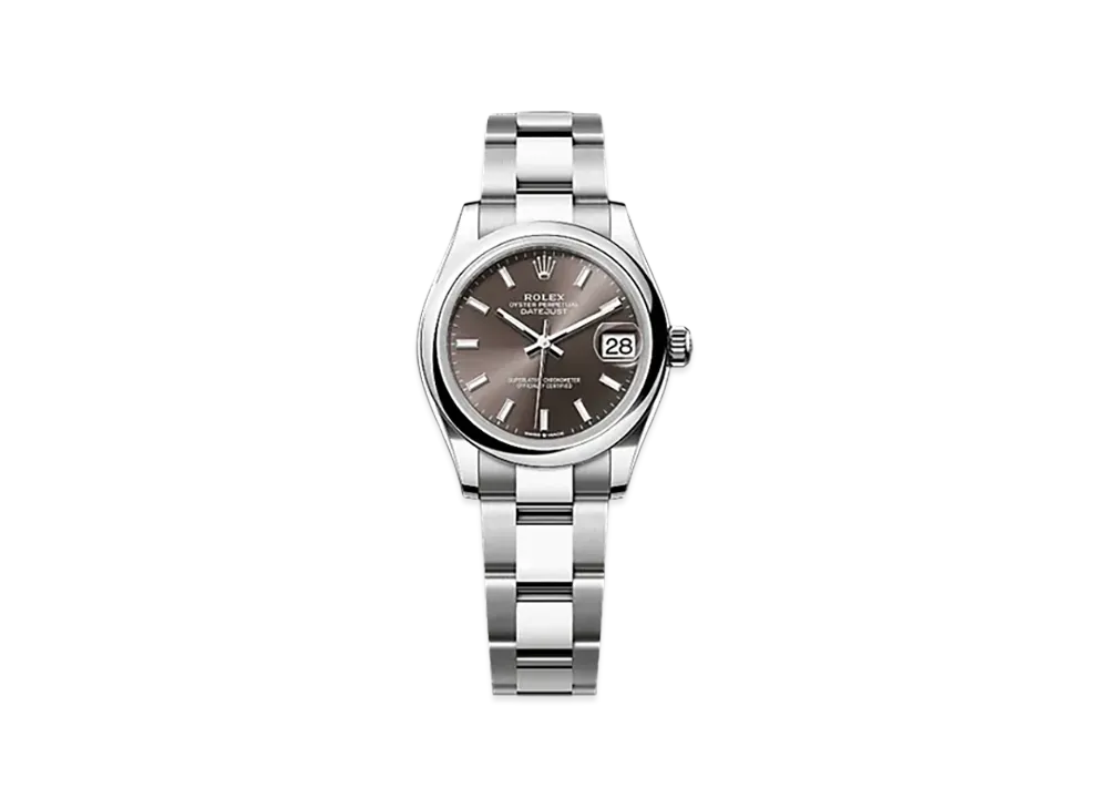 ROLEX Datejust 31 Oystersteel "Brown"