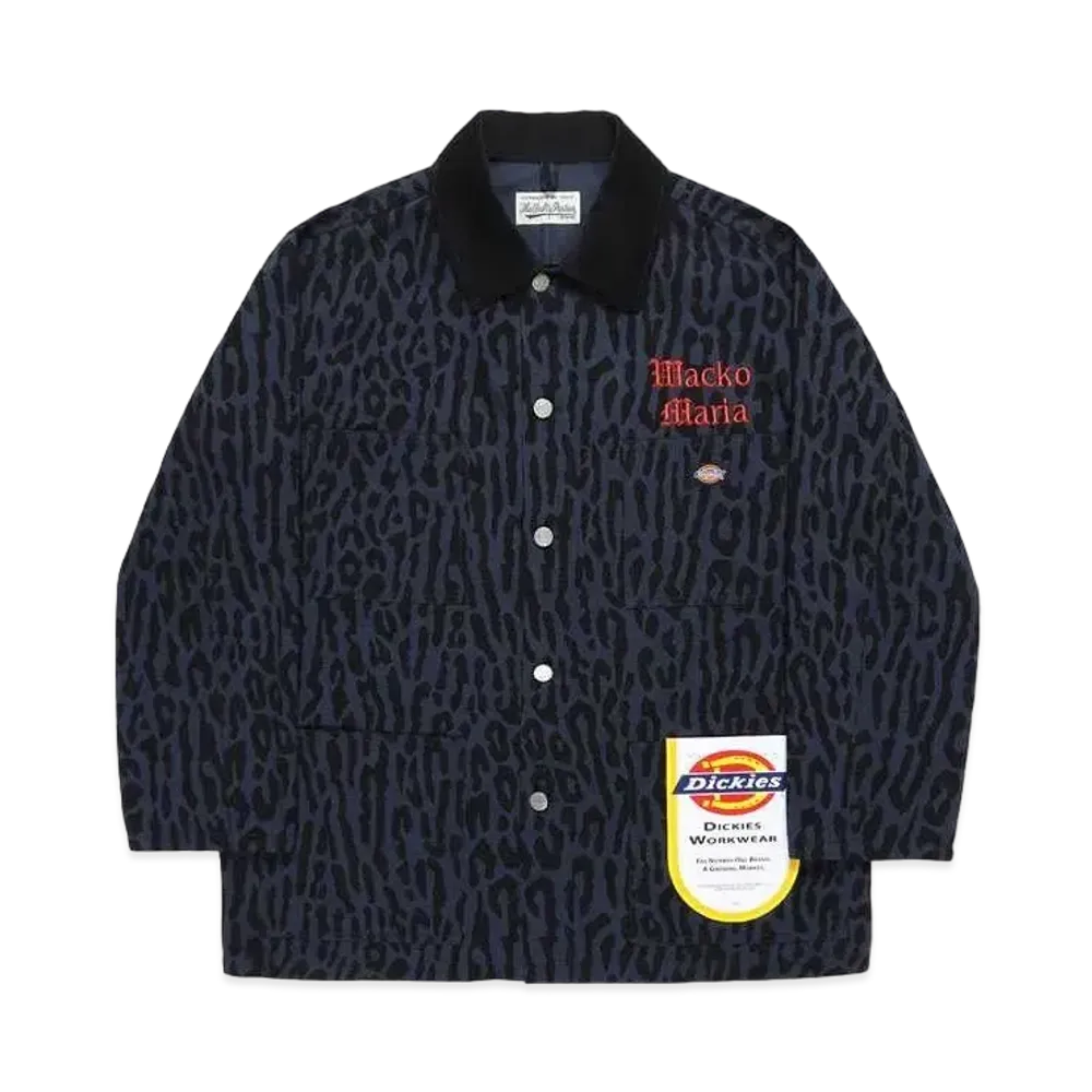 WACKO MARIA DICKIES / LEOPARD COVERALL "Navy"