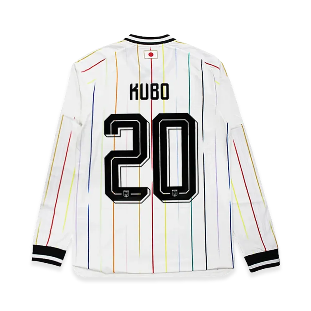 adidas Soccer Japan 2026 Away Authentic Jersey Long Sleeve #20 Takefusa Kubo "OffWhite/Black"
