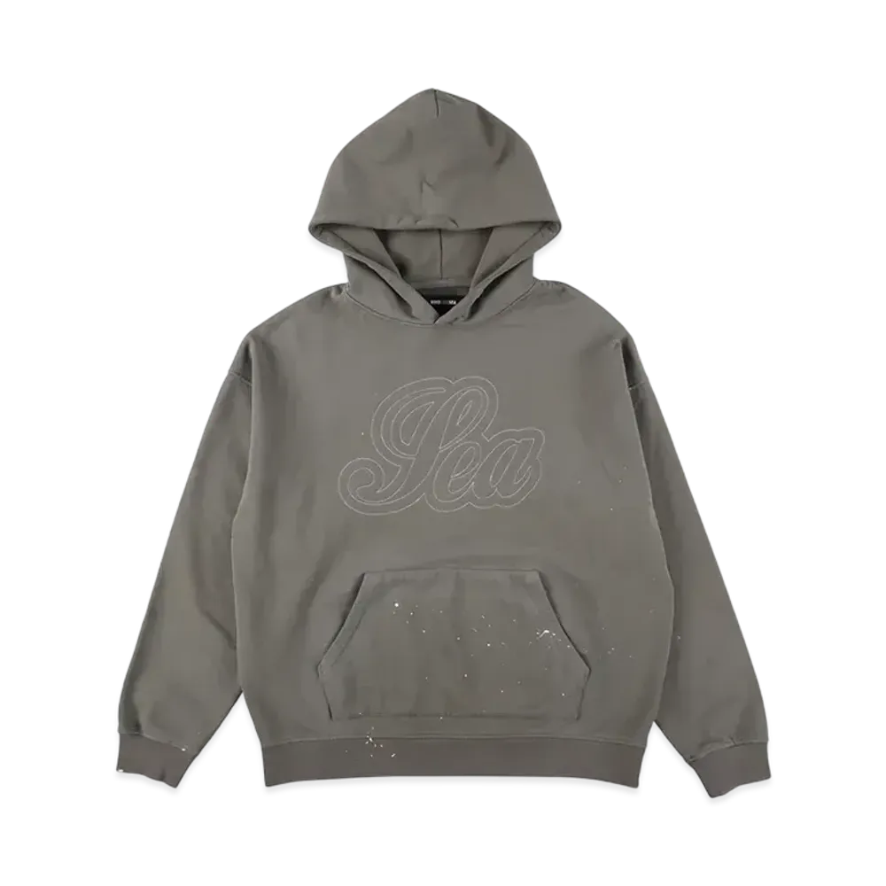 WIND AND SEA Fade Paint Hooded Sweatshirt "Brown"