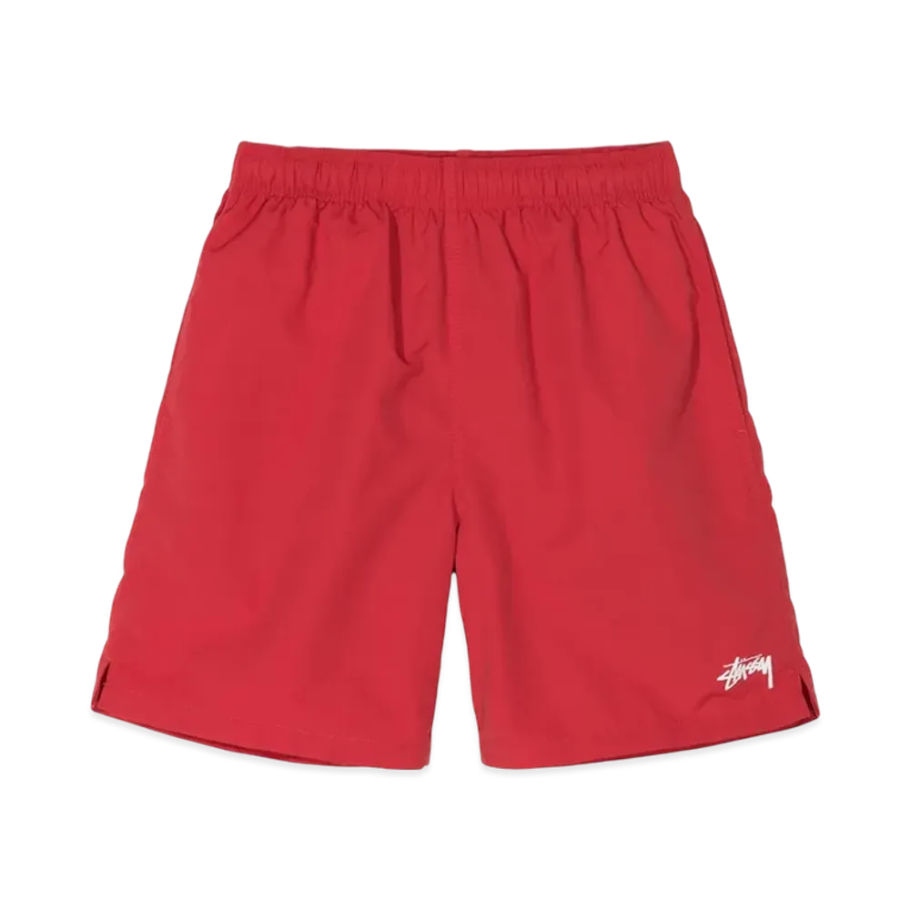 Stussy Stock Water Shorts "Red"