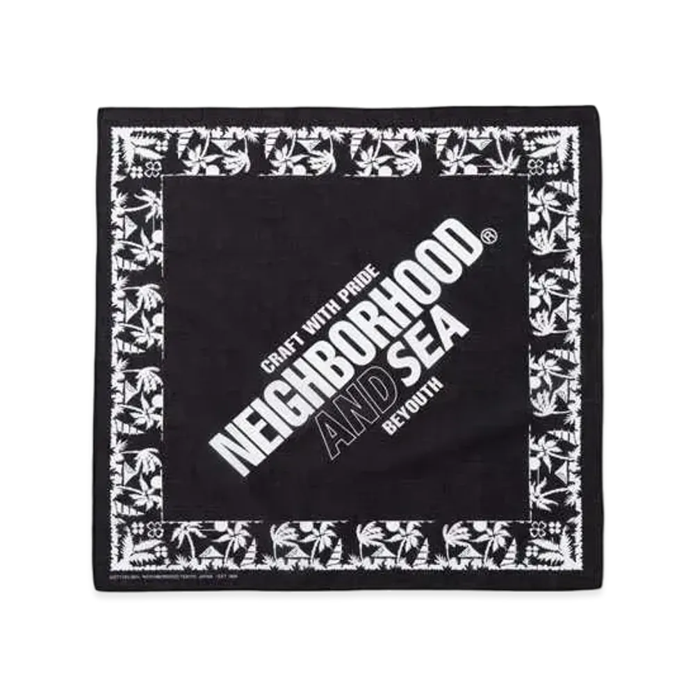 WIND AND SEA x NEIGHBORHOOD Bandana "Black"