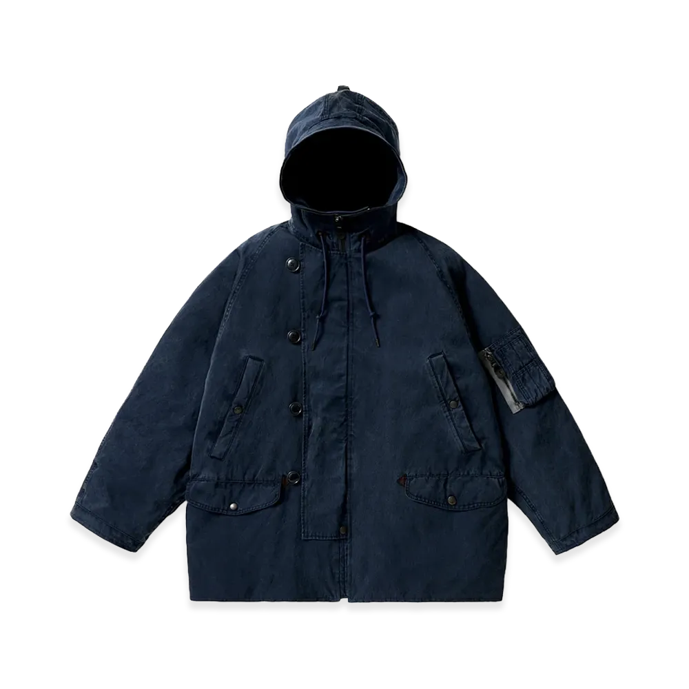 A.PRESSE Vintage Silk Custom N-3B Flight Jacket "Navy"