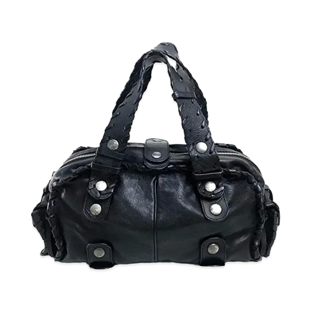 Chloe Silverado Leather Hand Bag "Black"
