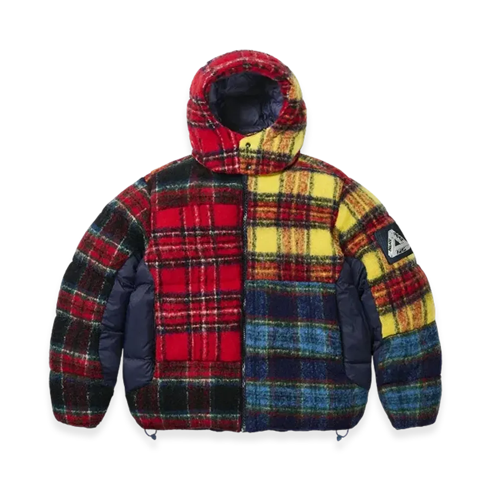 PALACE Mohair Wool Puffa Jacket "Patchwork"