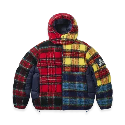 PALACE Mohair Wool Puffa Jacket "Patchwork"