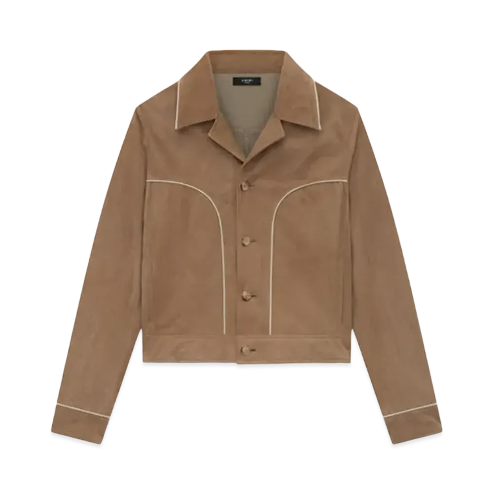 AMIRI Suede Johnny Jacket "Camel"