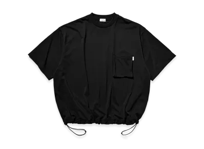 CLESSTE 3D Pocket Massive T-Shirt With Drawstrings "Black"
