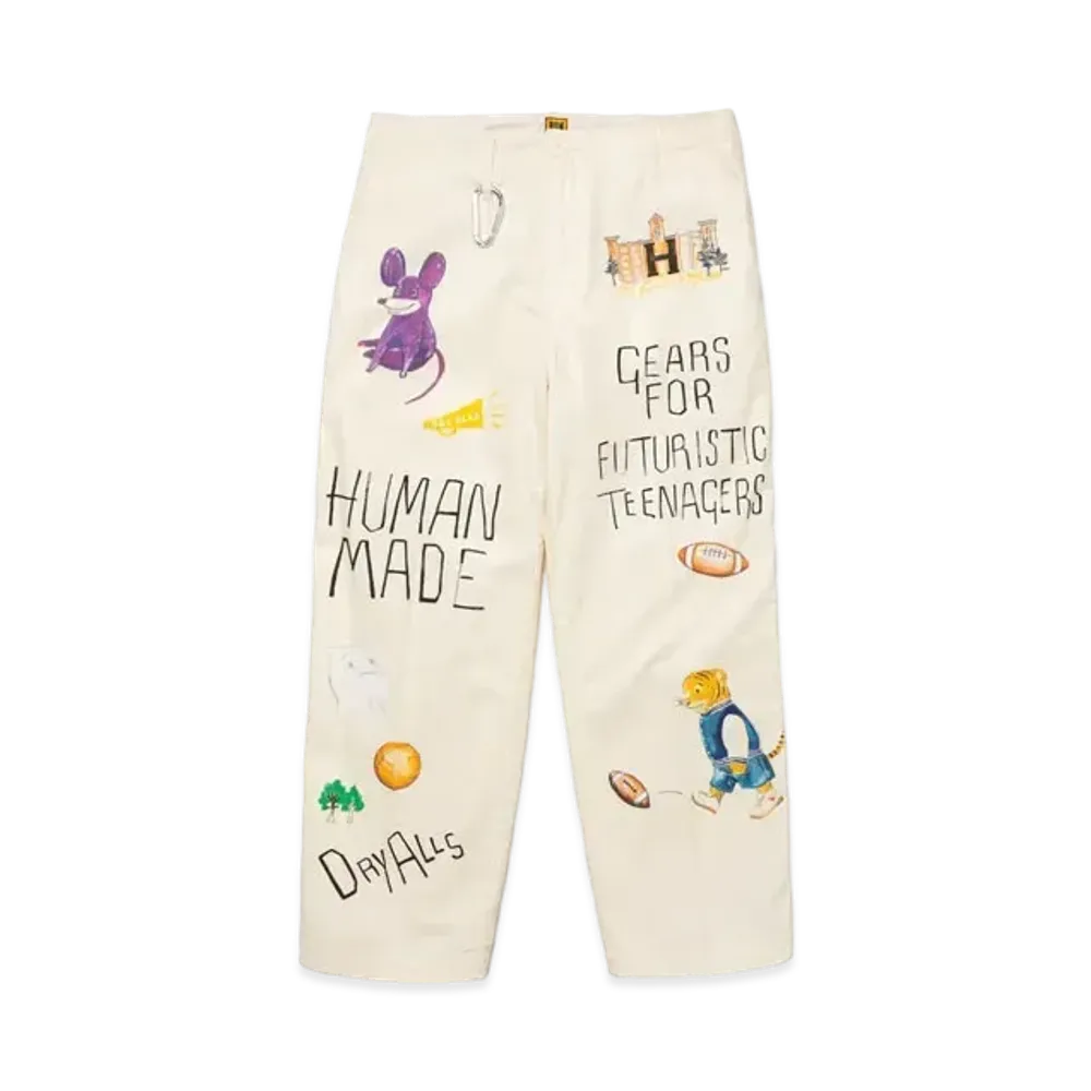 HUMAN MADE Printed Chino Pants "White"