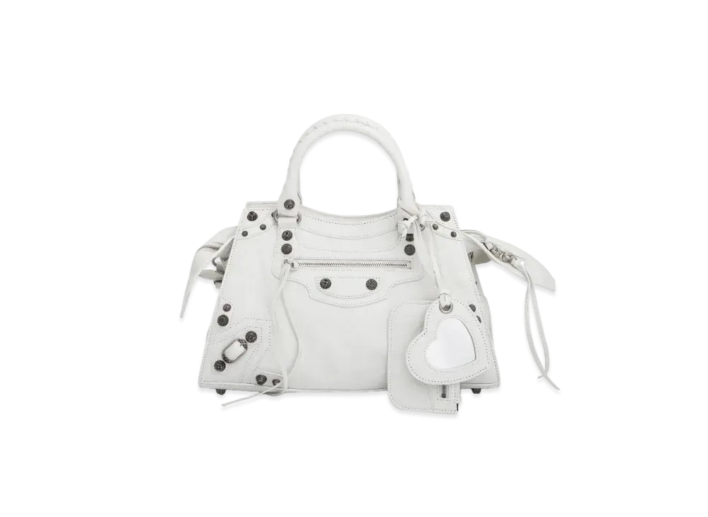 BALENCIAGA Neo Cagole City Small Handbag "White"
