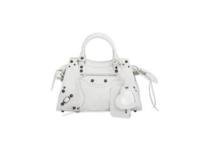 BALENCIAGA Neo Cagole City Small Handbag "White"