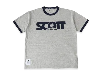 Ron Herman x DESCENDANT x Scott Hawaii Keep Island Vibes Ringer SS "Light Gray"
