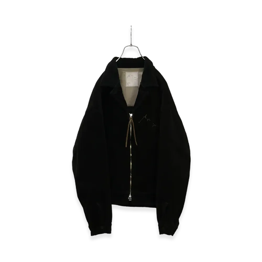 ANCELLM Corduroy Zipup Jacket "Black"