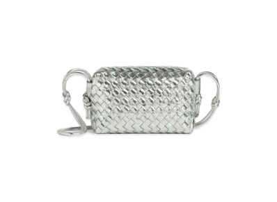 Bottega Veneta Mini Loop Camera Bag "Silver"