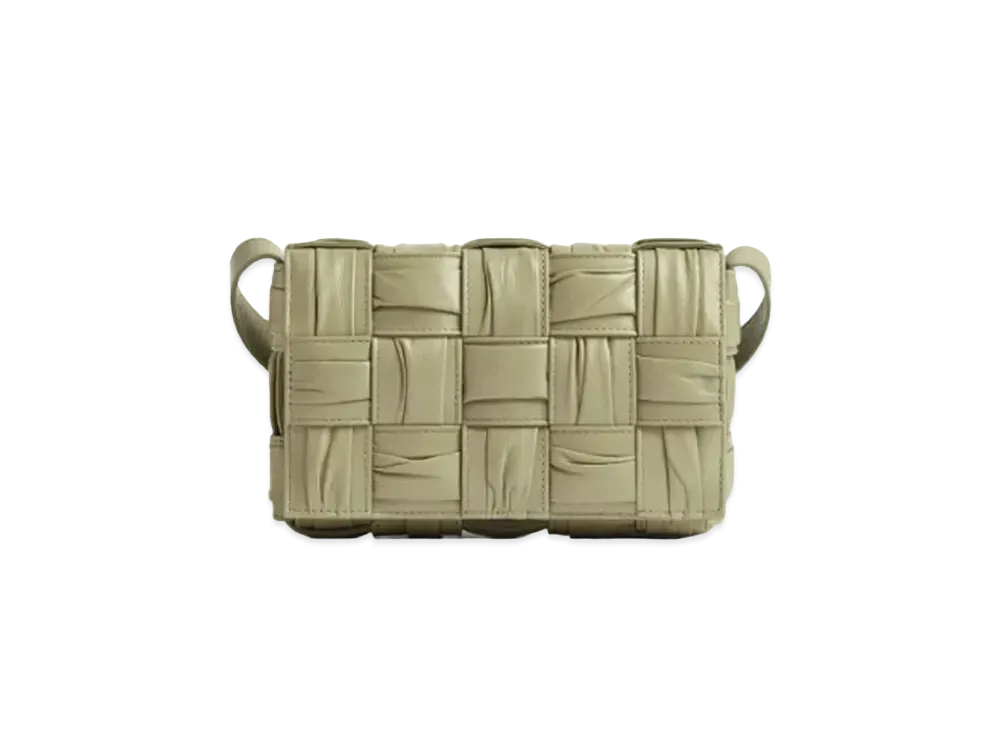 Bottega Veneta Small Cassette Crossbody Bag "Travertine"