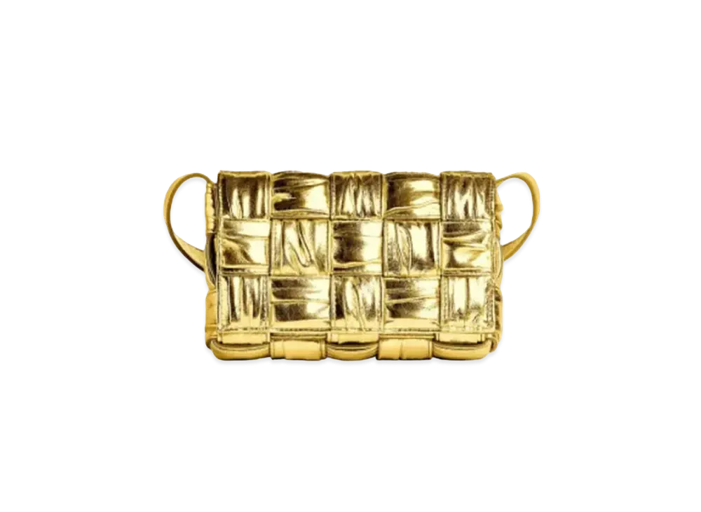 Bottega Veneta Small Cassette Crossbody Bag "Gold"