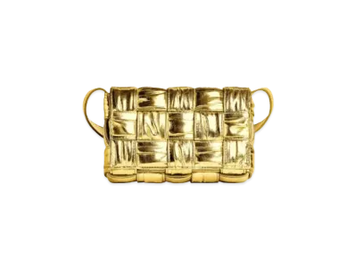 Bottega Veneta Small Cassette Crossbody Bag "Gold"