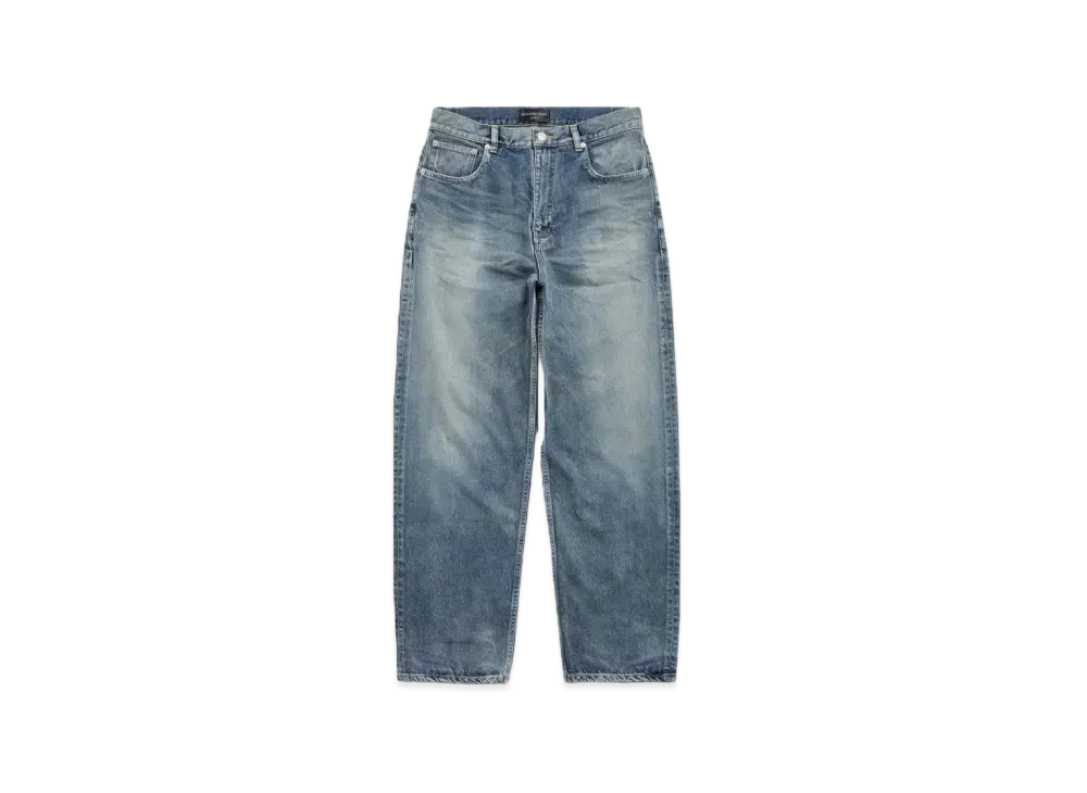 バレンシアガ ルーズフィットジーンズ "ライトブルー" 736540TNW014012