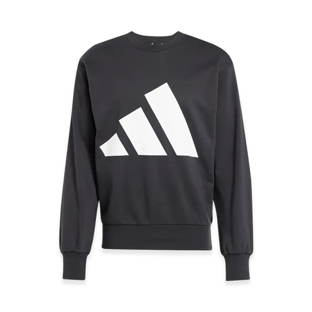 adidas Essentials Big Logo French Terry Sweatshirt "Black/White"