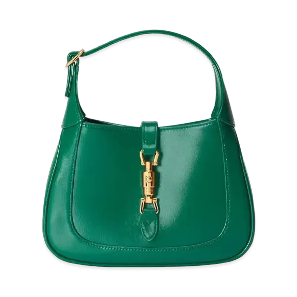 GUCCI Jackie 1961 Mini Bag "Emerald Green Leather"