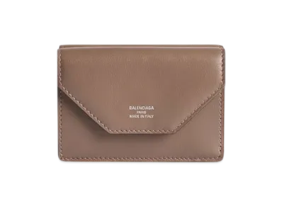 BALENCIAGA Envelope Mini Wallet "Taupe/Sesame"