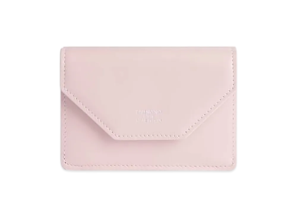 BALENCIAGA Envelope Mini Wallet "Suede Pink/Dark Burgundy"