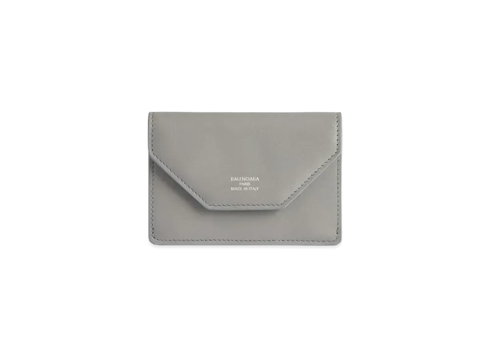 BALENCIAGA Envelope Mini Wallet Smooth Calfskin Japan Exclusive "Grey"