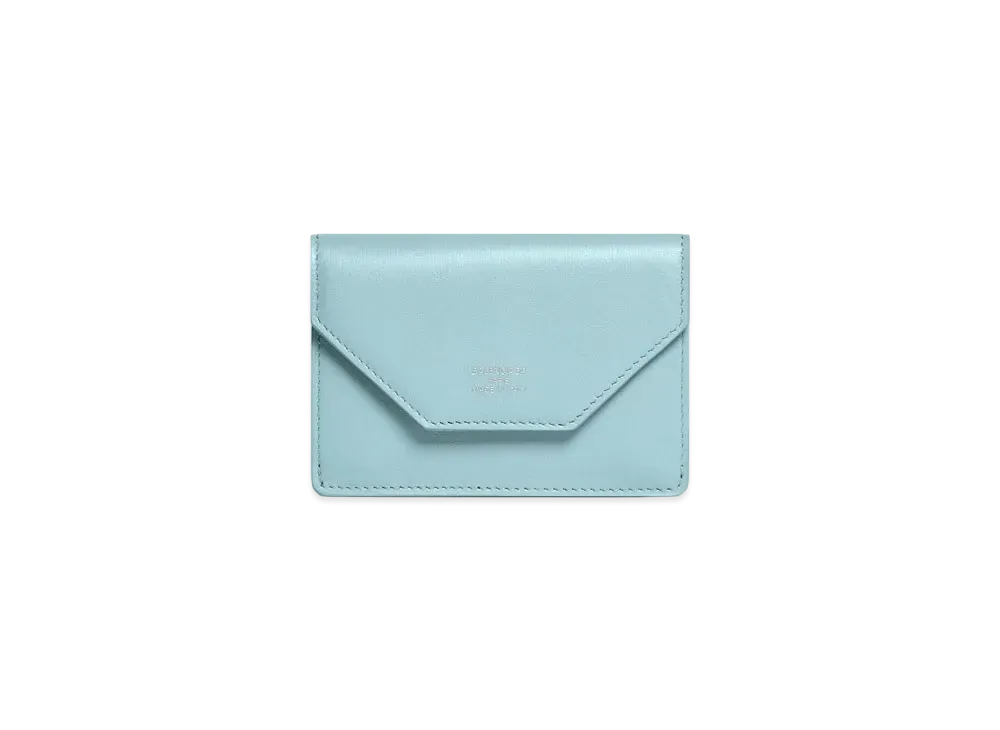 BALENCIAGA Envelope Mini Wallet Smooth Calfskin Japan Exclusive "Light Blue"