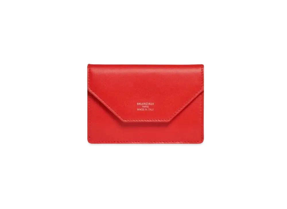 BALENCIAGA Envelope Mini Wallet "Red"